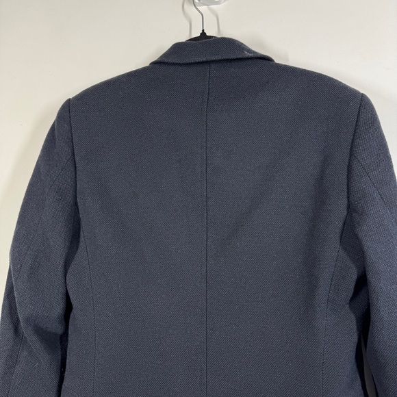 Red Herring Blue Wool Blend Long Coat EU 46 UK 36 Chest Tailored Classic - Picture 11 of 16